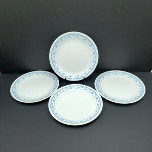 Corelle Morning Blue Luncheon Plates Corning Blue Floral Salad Plates